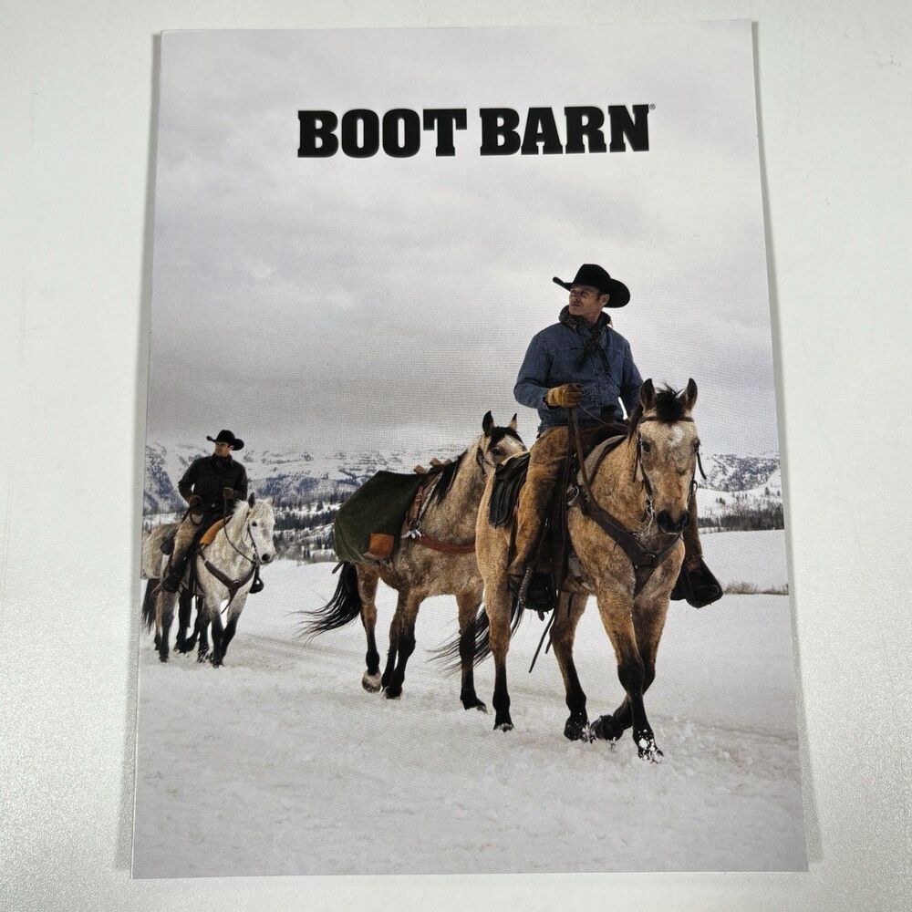 2025 Boot Barn Greeting Card Western Cowboy Winter Christmas John Hazen Fashion